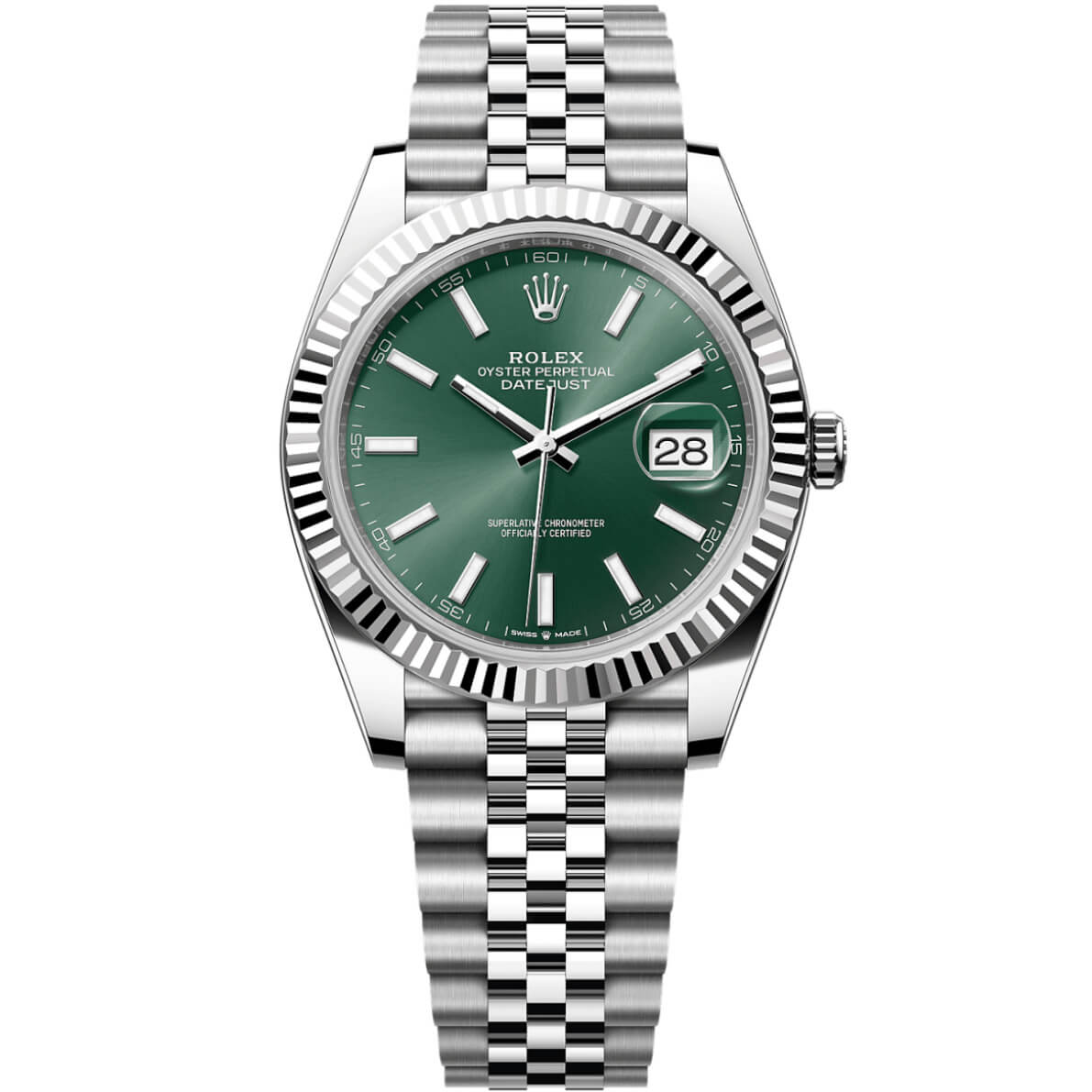 Rolex Datejust Green Dial Jubilee Bracelet 41mm